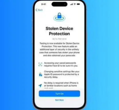 乌拉特后苹果授权维修店分享被盗设备保护功能开启方法 