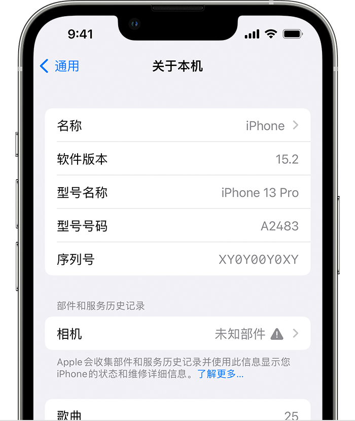 乌拉特后苹果维修分享iPhone 出现提示相机“未知部件”是什么原因？ 