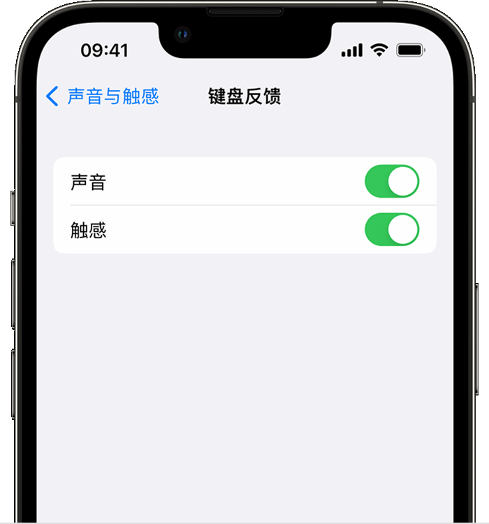 乌拉特后苹果14维修分享iPhone 14 系列机型如何开启键盘声音或触感反馈 